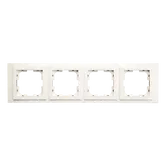 Rama de aparataj Mono Electric Larissa, 4 module, PVC, alb