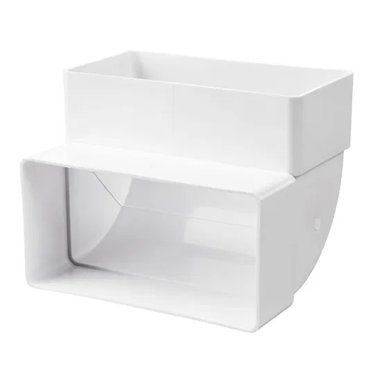 Cot vertical 90° Vents, PVC, alb, 60 x 204 mm