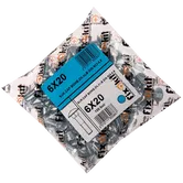 Set suruburi cap bombat torbant, gat patrat, otel zincat, 6 x 20 mm, 100 bucati
