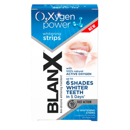 Benzi pentru albirea dintilor cu oxigen activ O3X, 5 x 2 bucati, BlanX