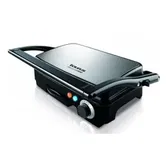 Gratar electric Taurus Grill & Co Legend, 1500W, Termostat, Placi antiaderente, Deschidere 180º (Inox)