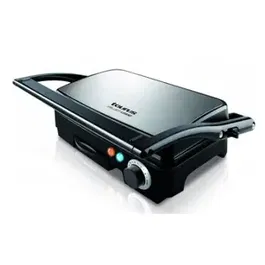 Gratar electric Taurus Grill & Co Legend, 1500W, Termostat, Placi antiaderente, Deschidere 180º (Inox)