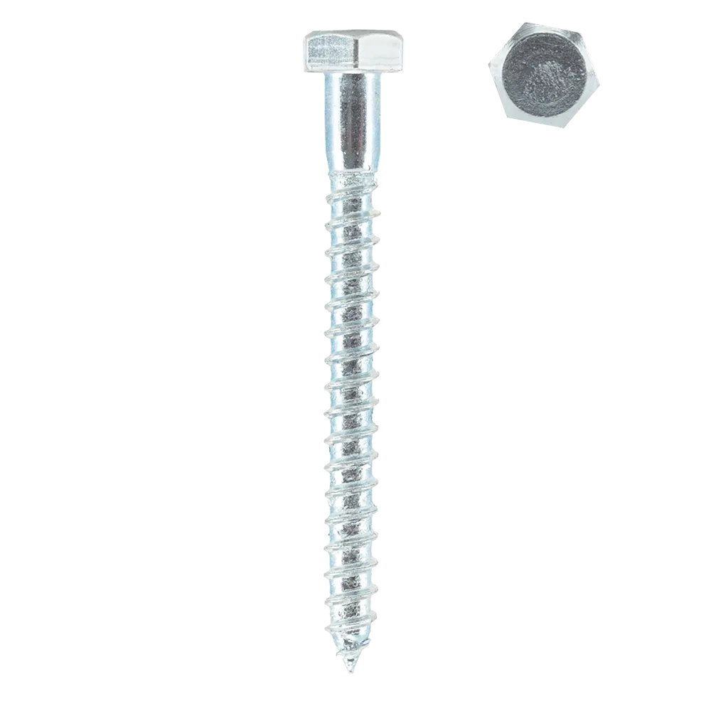 Set holsuruburi, cap hexagonal, otel zincat, 8 x 80 mm, 10 bucati