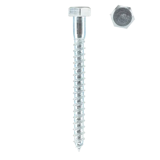 Set holsuruburi, cap hexagonal, otel zincat, 8 x 80 mm, 10 bucati