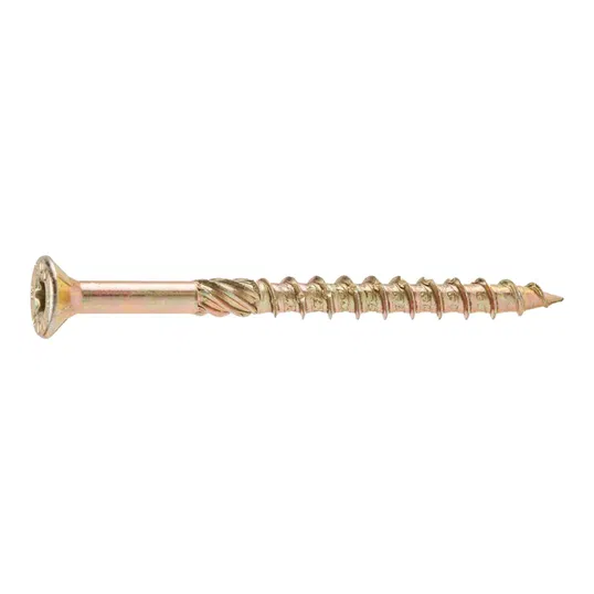 Surub dulgherie cap inecat tip Fast, otel zincat galben, TX30, 6 x 200 mm