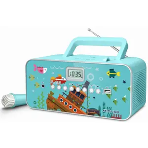 Micro Sistem Audio Portabil Muse M-29 KB, CD-Player, LCD Display, USB (Multicolor)