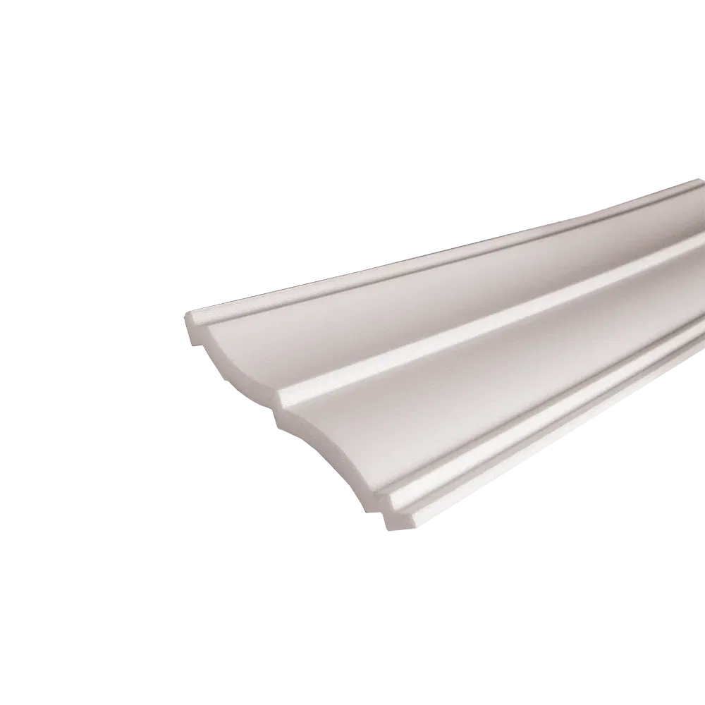 Bagheta decorativa EP17, alb, polistiren extrudat, 165x120 mm, 2 m