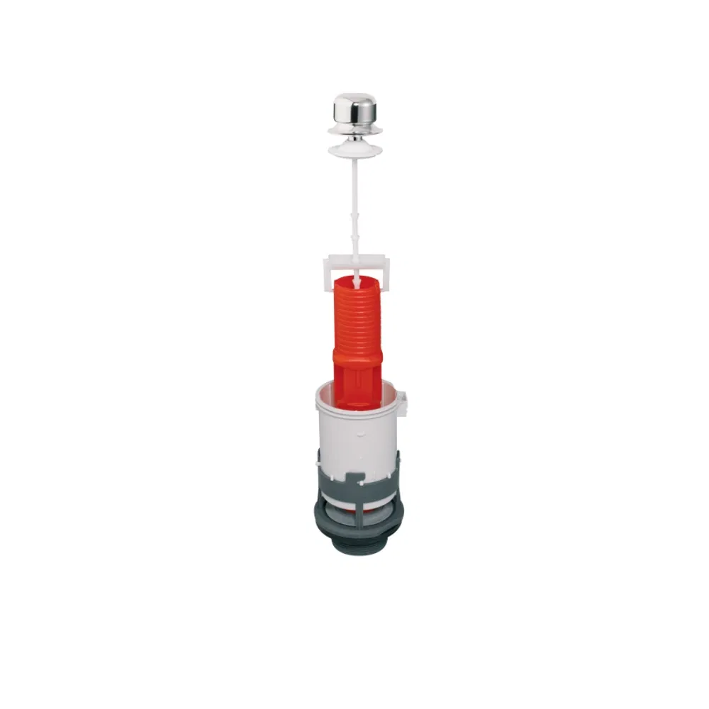 Mecanism WC Wirquin Pro, actionare prin tragere, buton cromat, 2