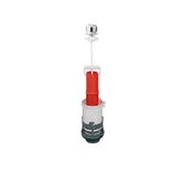 Mecanism WC Wirquin Pro, actionare prin tragere, buton cromat, 2