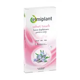 Benzi depilatoare pentru corp Velvet touch, 12 benzi + 2 servetele, Elmiplant