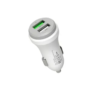 Incarcator Auto Mcdodo CC-3840, 1 x USB QC 3.0 si 1 x USB 2.0 (Alb)
