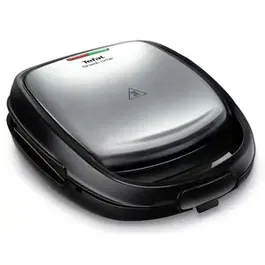 Sandwich-Maker Tefal SW341D12 Snack Time 2in1, 700W (Negru/Inox)