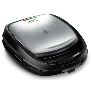 Sandwich-Maker Tefal SW341D12 Snack Time 2in1, 700W (Negru/Inox)