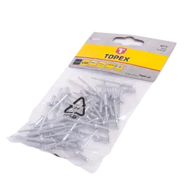 Nituri pop, aluminiu, Topex, 3,2 x 10 mm, 50 bucati