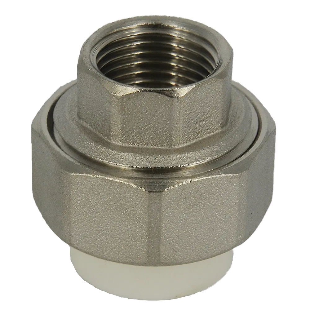 Racord olandez alama Vesbo, filet interior, PPR, alb, 20 mm x 1/2 inch