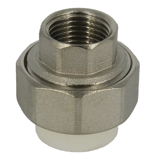Racord olandez alama Vesbo, filet interior, PPR, alb, 20 mm x 1/2 inch