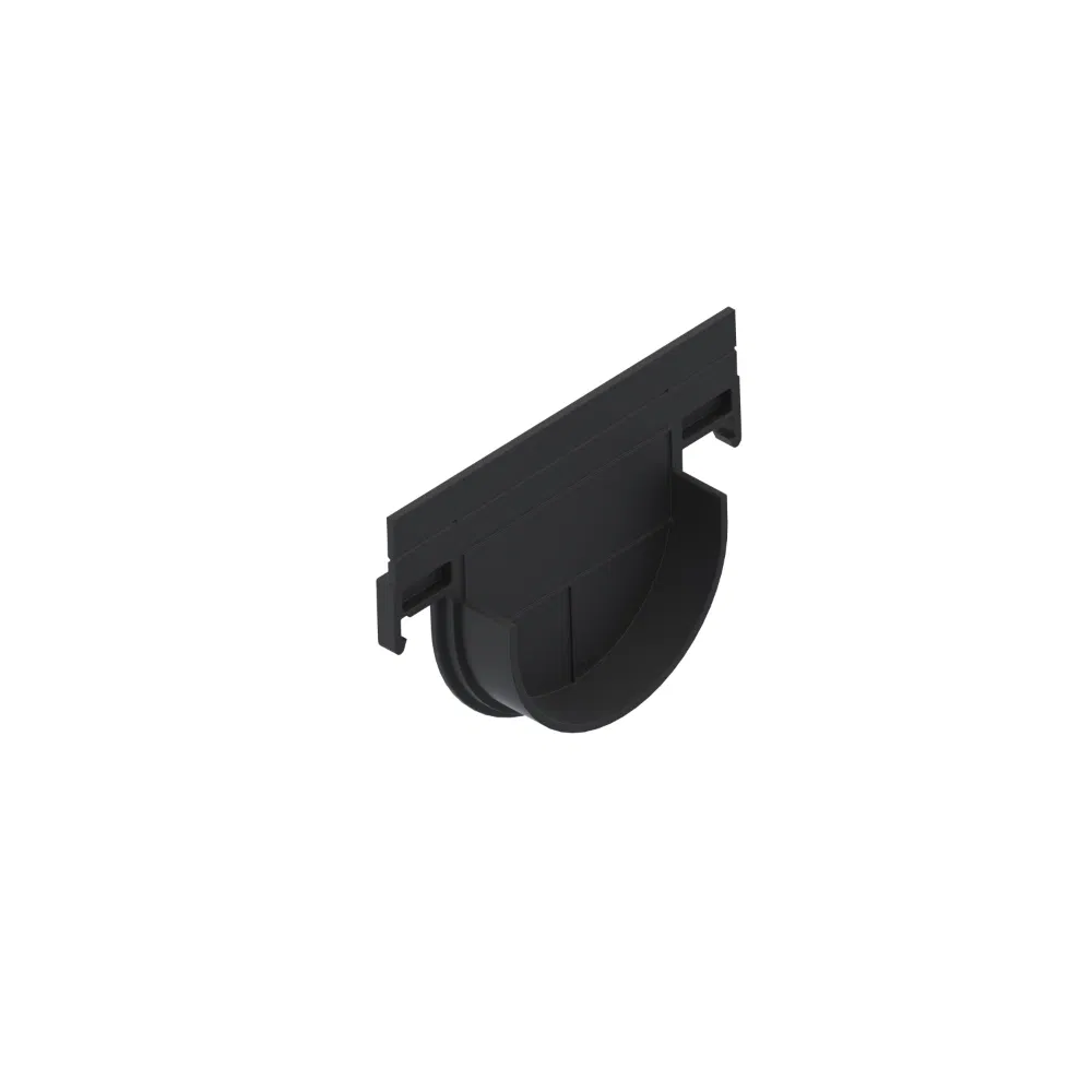 Piesa de capat pentru rigola, polipropilena, 15.8 x 3 x 11.22 cm