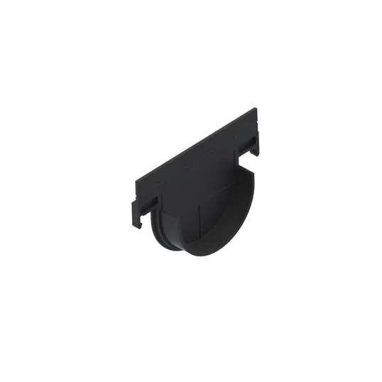 Piesa de capat pentru rigola, polipropilena, 15.8 x 3 x 11.22 cm