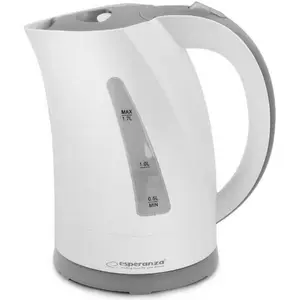 Fierbator de apa Esperanza Amazon EKK022, 1.7l, 220W (Alb/Gri)