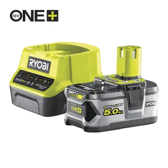 Set acumulator si incarcator Ryobi RC18120‐150, 18 V, 1 x 5.0 Ah