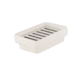 Savoniera Romtatay Flat, ceramica, alb, 12 x 8 cm