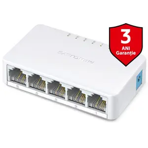 Switch Mercusys MS105, 5 porturi (Alb)
