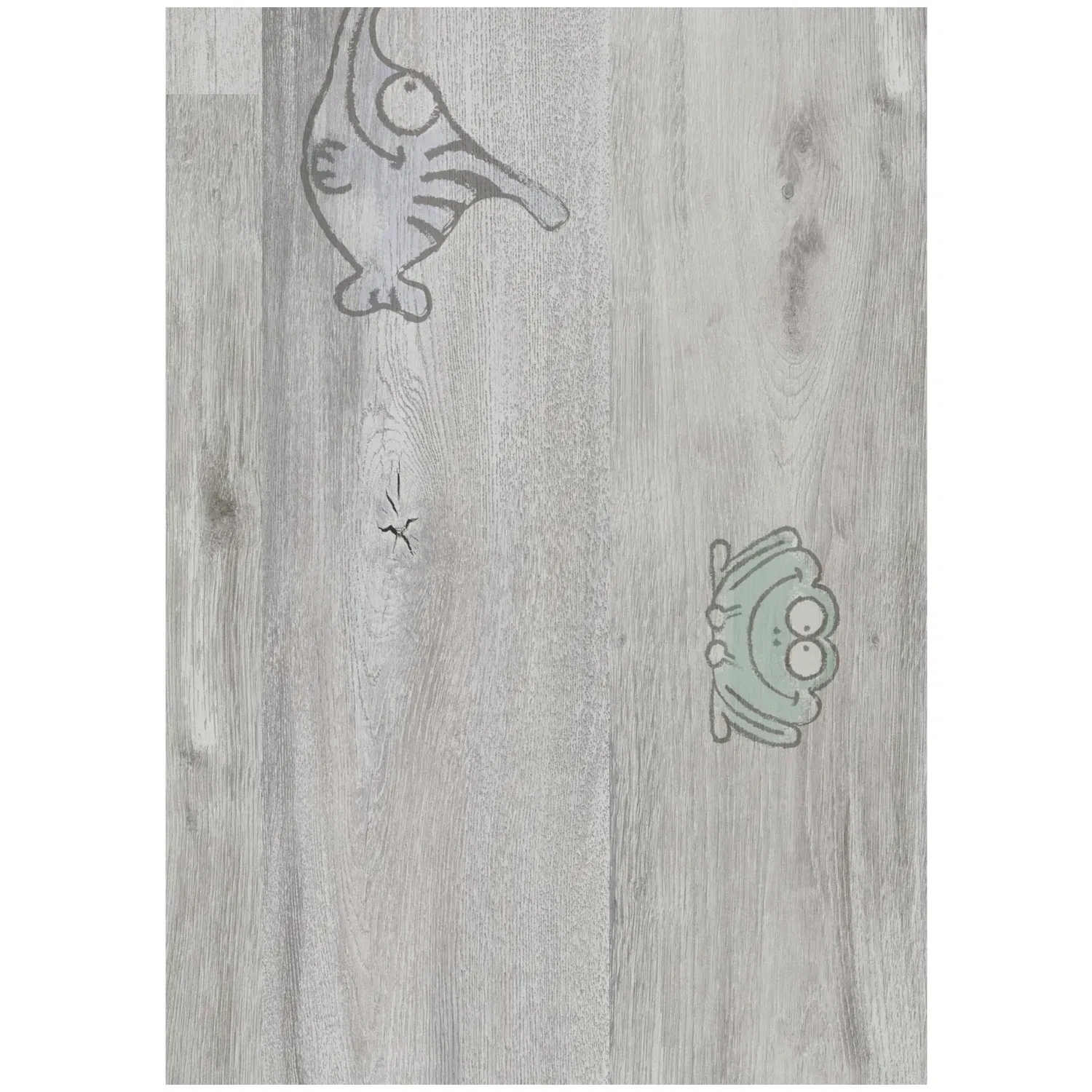 Parchet laminat 8 mm Kronotex Dynamic D6406 Smile, nuanta medie, lemn cu imprimeuri animale, clasa de trafic 32, click 5G, 1380 x 193 mm