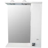 Oglinda cu dulap de baie Sanitop Abby, PAL/MDF, alb, 540 x 160 X 677 mm
