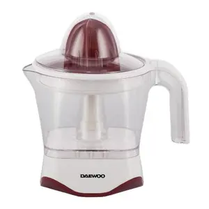 Storcator citrice Daewoo DJ20, 40 W, 1 L, Capac de protectie, Parti demontabile (Alb/Visiniu)