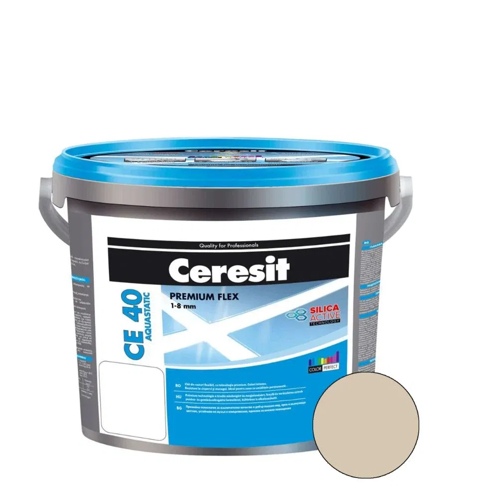 Chit de rosturi gresie si faianta Ceresit CE 40, silver, interior/exterior, 2 kg