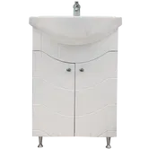 Baza cu lavoar Sanitop Britney, MDF-PAL, alb, 55 x 44 x 81 cm