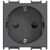 Priza simpla CP Modul, 2m negru