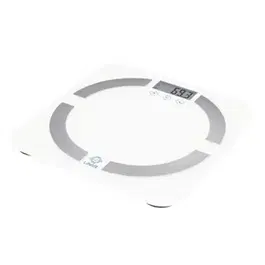 Cantar corporal Daga BL 1500, Bluetooth 4.0, 150 kg, Precizie 100 g, Design slim (Alb/Gri)