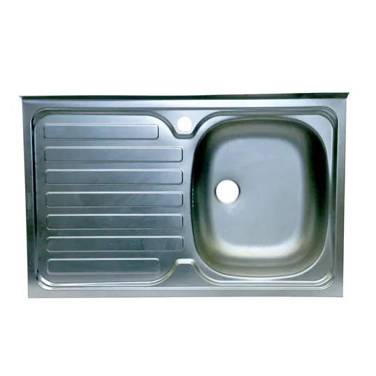 Chiuveta bucatarie Pyramis Onset, inox, texturat, 1 cuva dreapta, 800 x 500 mm