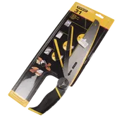 Fierastrau manual multifunctional cu trei lame, Stanley 0-20-092 cu maner cauciucat, 250 mm, 200 mm, 150 mm