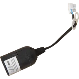 Pendul temporar, tip soclu Edison 27, negru, 15 cm.