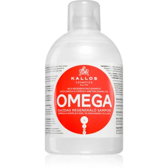 Kallos KJMN Professional sampon pentru regenerare cu ulei de macadamia si complex omega 6 1000 ml