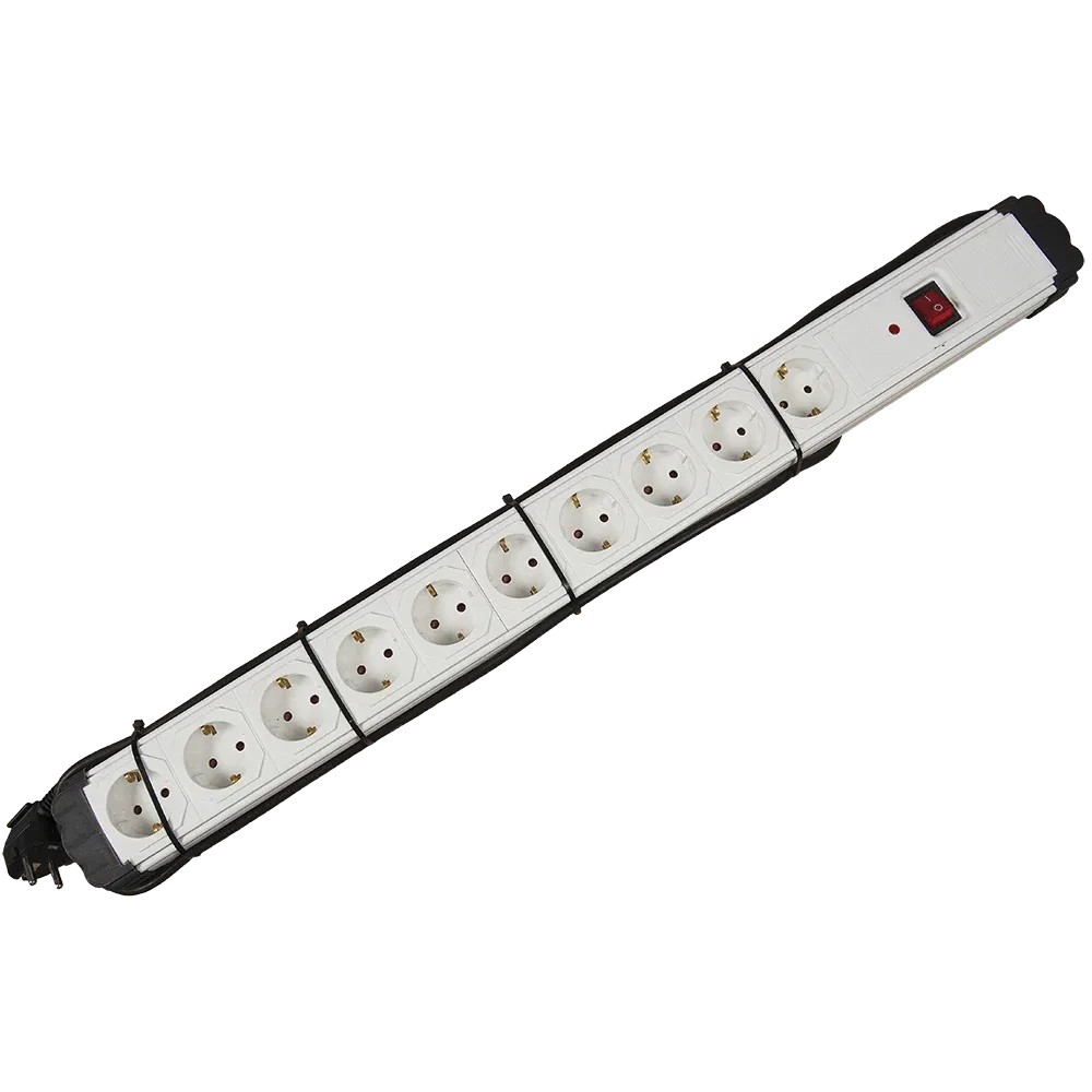 Prelungitor cu protectie 10P, 16A, 3*1MMp, 2M, alb
