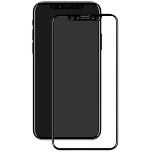 Folie Protectie Sticla Temperata Eiger 3D Edge to Edge EGSP00126 pentru Apple iPhone X (Negru/Transparent)