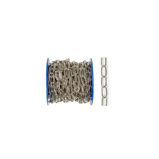Lant argintiu cu za ovala, 2 mm