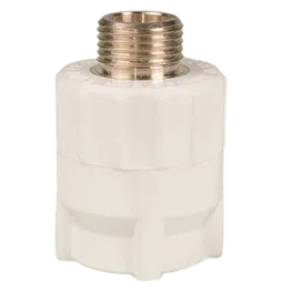 Mufa PPR 25 mm Supratherm, 1/2, filet exterior, alb