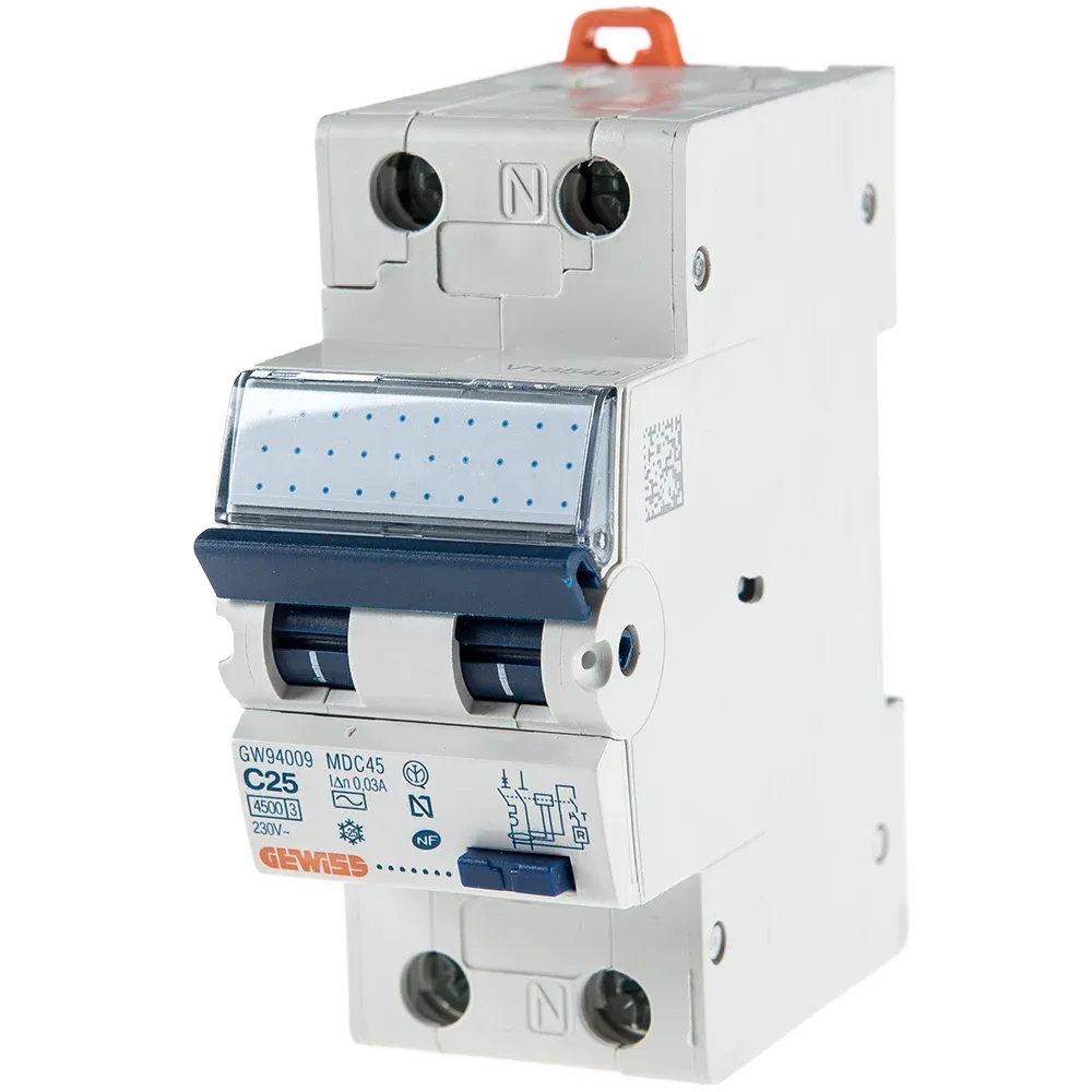 Intrerupator automat diferential GW94009, 1P+N, 25A, 30mA Gewiss