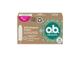 Tampoane organic mini, 16 bucati, O.B.
