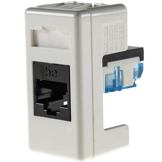 Priza date RJ45 Cat 5E UTP SYSTEM alb, Gewiss GW20271, 1 modul