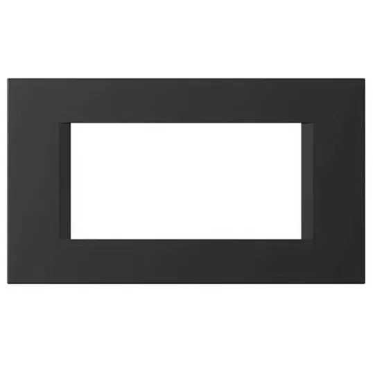 Rama ornamentala, Modul Line, 4 module, termoplastic, negru