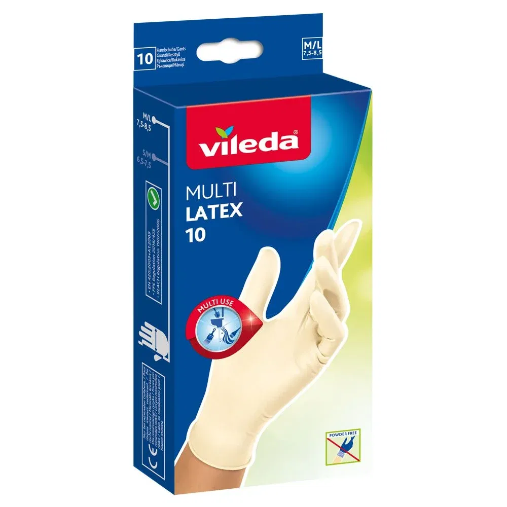 Manusi menaj Vileda, latex, M-L