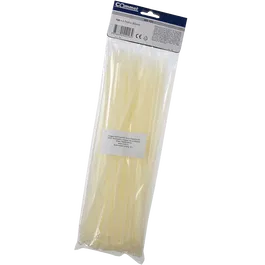Colier PVC Anco, 4.7 x 300 mm, alb, 100 bucati