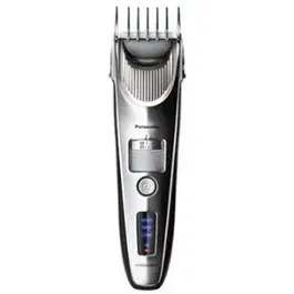 Aparat de tuns Panasonic ER-SC60-S803, lavabil, motor liniar de mare viteza, 1-20mm, 38 de trepte, design ergonomic, Li-ion, Argintiu