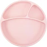 Minikoioi Puzzle Plate Pink farfurie compartimentată cu ventuză 1 buc