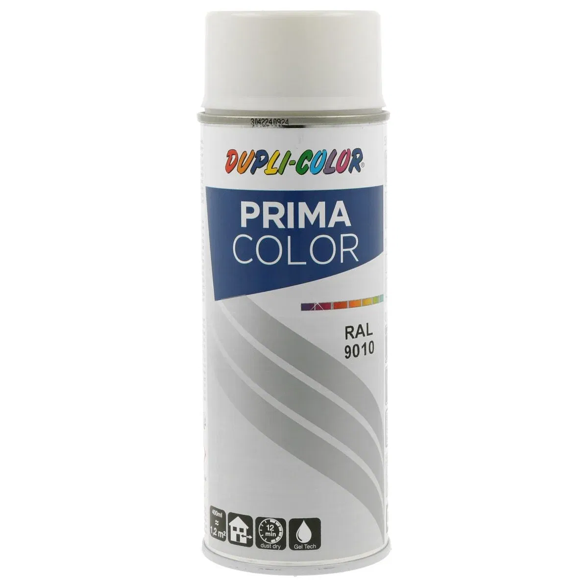 Vopsea spray Dupli-Color Prima, RAL 9010 alb mat, 400 ml